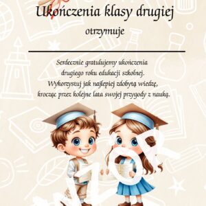 Dyplom ukończenia klasy 2 wzór 2