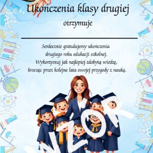 Dyplom ukończenia klasy 2 wzór 3