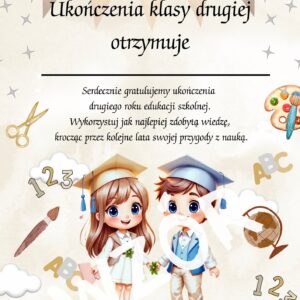 Dyplom ukończenia klasy 2 wzór 4