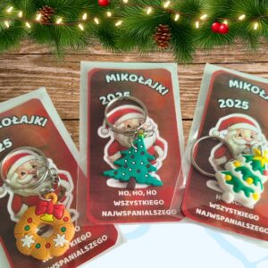 🎅 Mikołajkowy upominek z breloczkiem – gotowy do wręczenia! 🎁