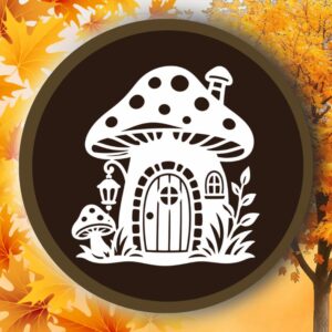 14 Jesienny ażurowy domek